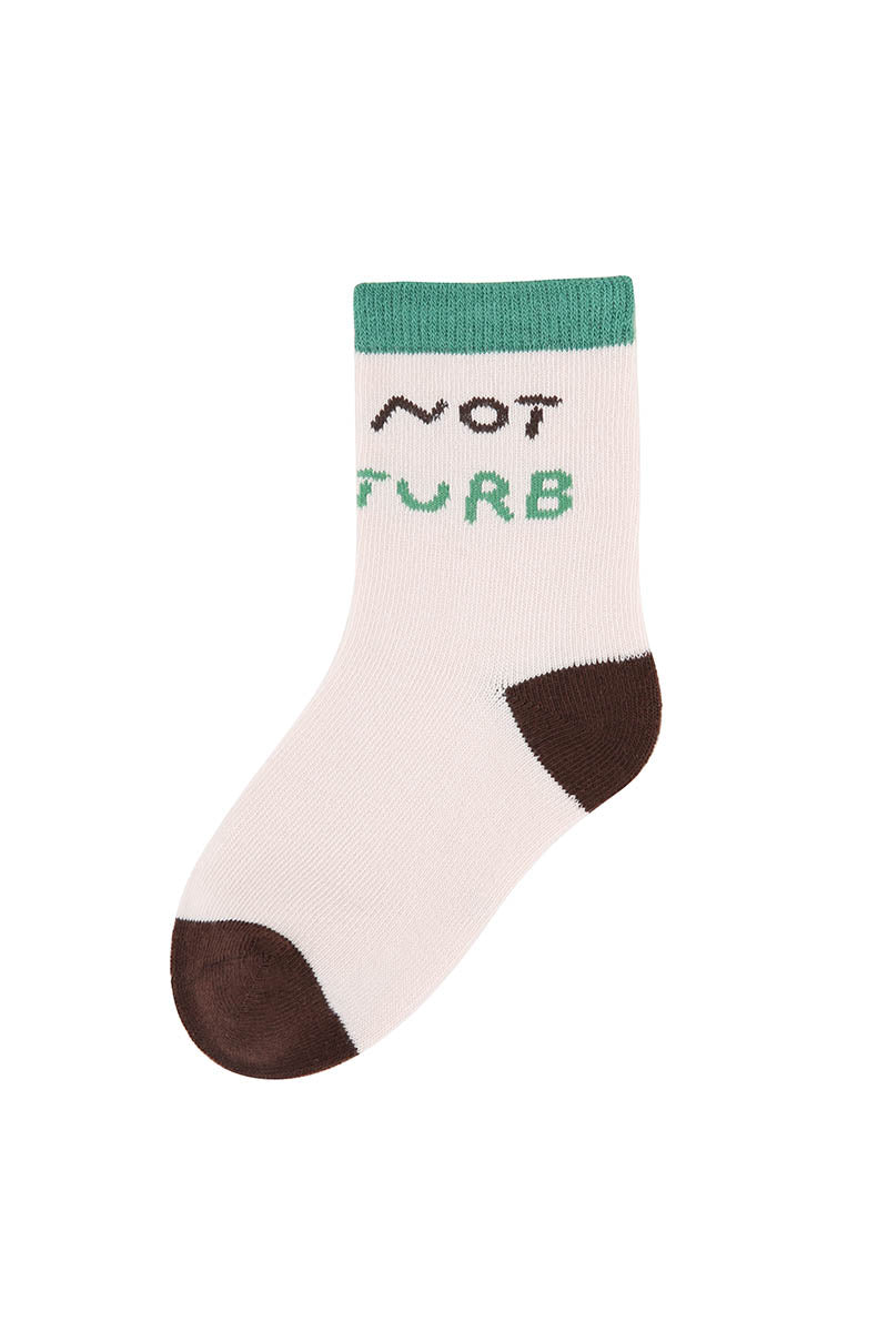 Polka Dot Bear Kids Crew Socks - Comfortable Cotton Blend Cute Animal Pattern Socks for Toddlers and Children