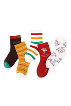 Colorful Bear Kids Crew Socks - Comfortable Cotton Blend Vibrant Animal Pattern Socks for Toddlers and Children