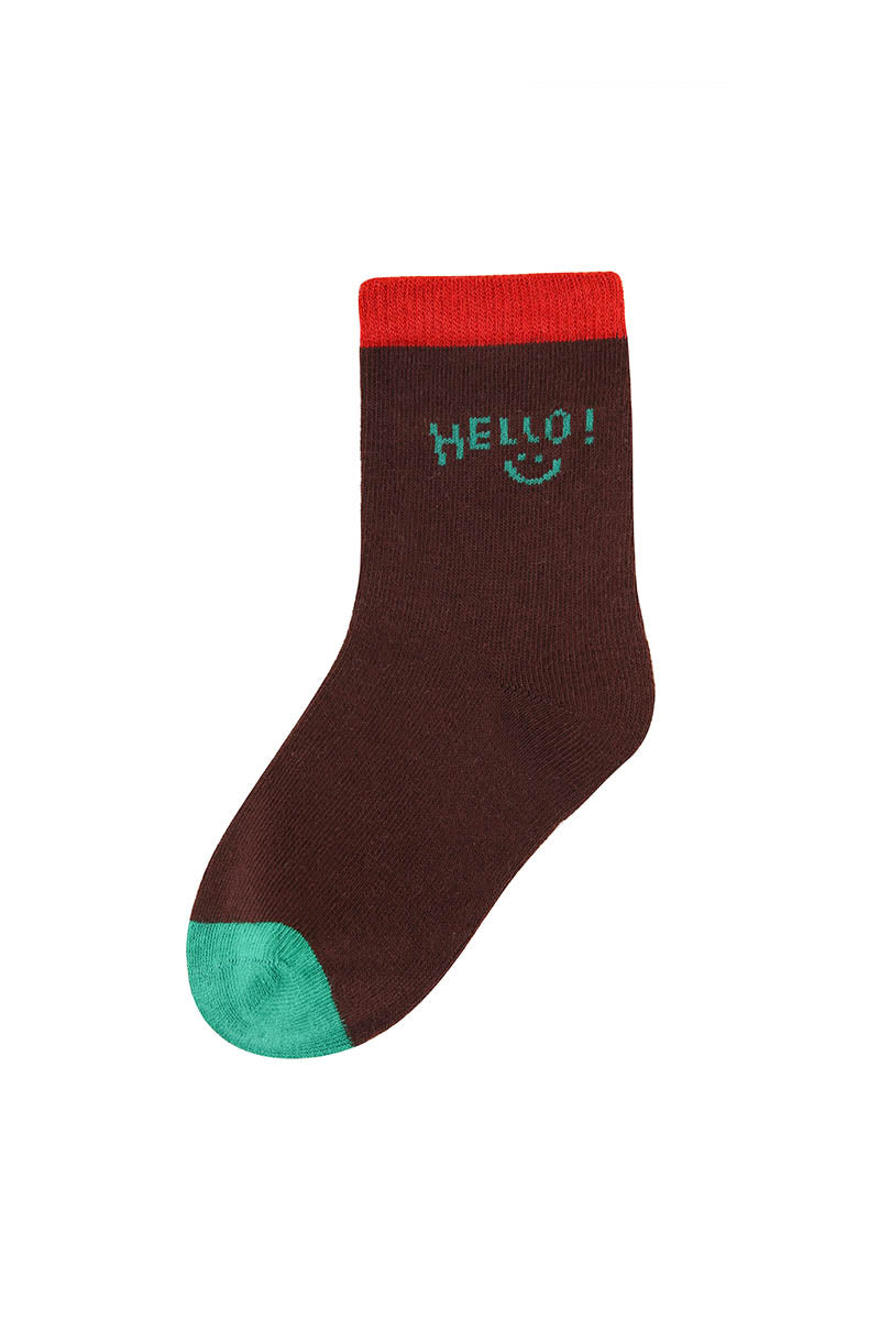 Colorful Bear Kids Crew Socks - Comfortable Cotton Blend Vibrant Animal Pattern Socks for Toddlers and Children