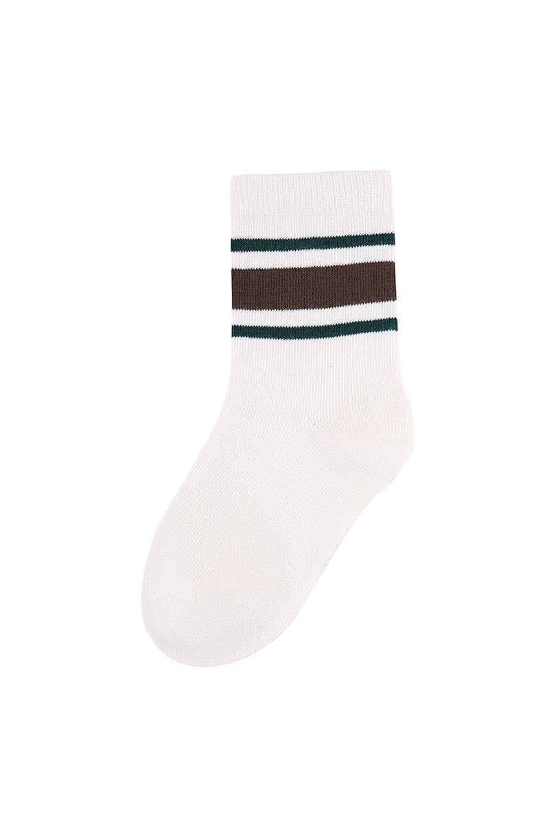 Coffee Bear Kids Crew Socks - Comfortable Cotton Blend Cute Animal Socks for Toddlers and Children