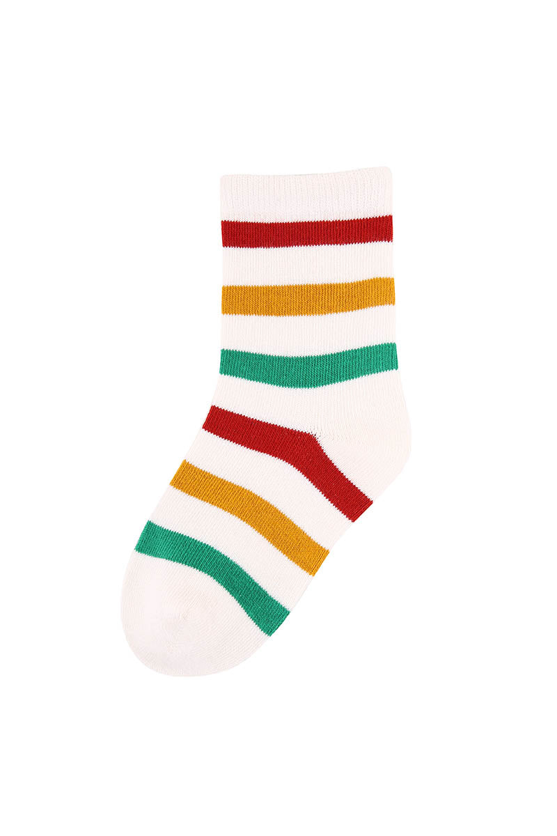 Colorful Bear Kids Crew Socks - Comfortable Cotton Blend Vibrant Animal Pattern Socks for Toddlers and Children