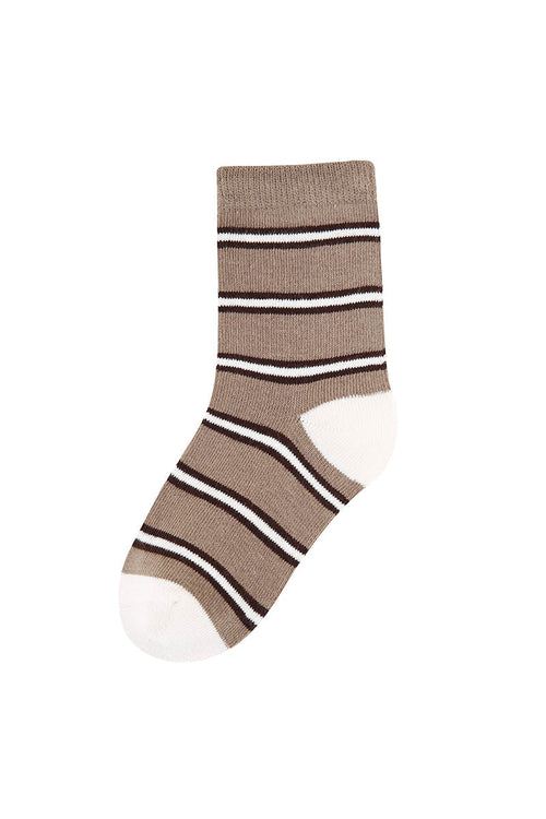 Coffee Bear Kids Crew Socks - Comfortable Cotton Blend Cute Animal Socks for Toddlers and Children