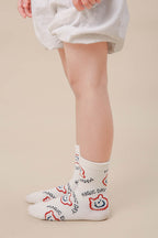Colorful Bear Kids Crew Socks - Comfortable Cotton Blend Vibrant Animal Pattern Socks for Toddlers and Children