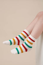 Colorful Bear Kids Crew Socks - Comfortable Cotton Blend Vibrant Animal Pattern Socks for Toddlers and Children